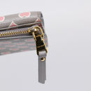 Miu Miu Long Wallet Leather Gray Gold Auth yk21007V-12