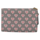 Miu Miu Long Wallet Leather Gray Gold Auth yk21007V-3