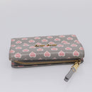 Miu Miu Long Wallet Leather Gray Gold Auth yk21007V-6