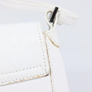 GUCCI Shoulder Bag Leather White Silver 001 3823 Auth yk21008V-15