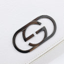 GUCCI Shoulder Bag Leather White Silver 001 3823 Auth yk21008V-18