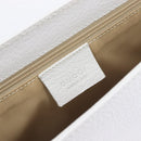 GUCCI Shoulder Bag Leather White Silver 001 3823 Auth yk21008V-22