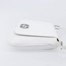 GUCCI Shoulder Bag Leather White Silver 001 3823 Auth yk21008V-4