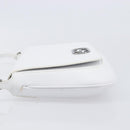 GUCCI Shoulder Bag Leather White Silver 001 3823 Auth yk21008V-5
