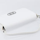 GUCCI Shoulder Bag Leather White Silver 001 3823 Auth yk21008V-6