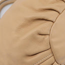 Miu Miu Hand Bag Leather Beige Gold Auth yk21010V-15
