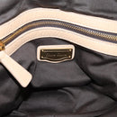 Miu Miu Hand Bag Leather Beige Gold Auth yk21010V-20