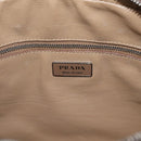 PRADA Hand Bag Leather Brown Silver Auth yk21012V-20