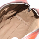 PRADA Hand Bag Leather Brown Silver Auth yk21012V-22