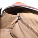 PRADA Hand Bag Leather Brown Silver Auth yk21012V-24