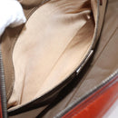 PRADA Hand Bag Leather Brown Silver Auth yk21012V-25
