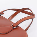PRADA Hand Bag Leather Brown Silver Auth yk21012V-8