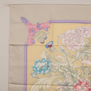 HERMES Carre 90 Scarf ""LES TAMBOURS"" Silk Yellow Auth yk21013M-15