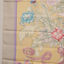 HERMES Carre 90 Scarf ""LES TAMBOURS"" Silk Yellow Auth yk21013M-18
