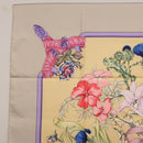 HERMES Carre 90 Scarf ""LES TAMBOURS"" Silk Yellow Auth yk21013M-2