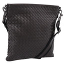Bottega Veneta INTRECCIATO Shoulder Bag Leather Brown Auth yk21015V-1