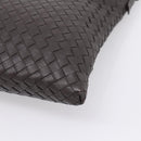 Bottega Veneta INTRECCIATO Shoulder Bag Leather Brown Auth yk21015V-9