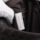Bottega Veneta INTRECCIATO Shoulder Bag Leather Brown Auth yk21015V-12