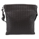 Bottega Veneta INTRECCIATO Shoulder Bag Leather Brown Auth yk21015V-2