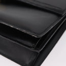 Christian Dior Shoulder Bag Leather Black Gold Auth yk21017A-15