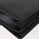 Christian Dior Shoulder Bag Leather Black Gold Auth yk21017A-16