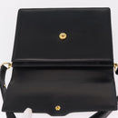 Christian Dior Shoulder Bag Leather Black Gold Auth yk21017A-19