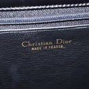 Christian Dior Shoulder Bag Leather Black Gold Auth yk21017A-20
