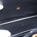 Christian Dior Shoulder Bag Leather Black Gold Auth yk21017A-23