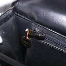 Christian Dior Shoulder Bag Leather Black Gold Auth yk21017A-24
