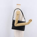 Christian Dior Shoulder Bag Leather Black Gold Auth yk21017A-26
