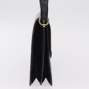Christian Dior Shoulder Bag Leather Black Gold Auth yk21017A-4