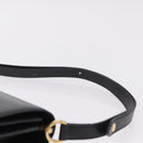 Christian Dior Shoulder Bag Leather Black Gold Auth yk21017A-14