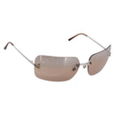 CHANEL Sunglasses metal Silver CC Auth yk21018M-1