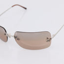 CHANEL Sunglasses metal Silver CC Auth yk21018M-7