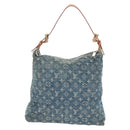 LOUIS VUITTON Monogram Denim Buggy GM Shoulder Bag Blue M95048 LV Auth yk21020V-3
