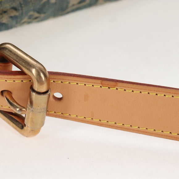 LOUIS VUITTON Monogram Denim Buggy GM Shoulder Bag Blue M95048 LV Auth yk21020V