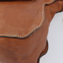 Chloe Marcie Hand Bag Leather 2way Brown Gold Auth yk21022-14