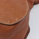 Chloe Marcie Hand Bag Leather 2way Brown Gold Auth yk21022-16