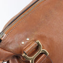 Chloe Marcie Hand Bag Leather 2way Brown Gold Auth yk21022-23