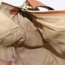 Chloe Marcie Hand Bag Leather 2way Brown Gold Auth yk21022-26