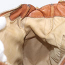 Chloe Marcie Hand Bag Leather 2way Brown Gold Auth yk21022-27