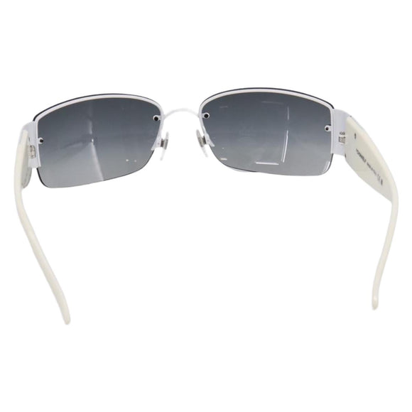 CHANEL Sunglasses plastic White CC Auth yk21023M