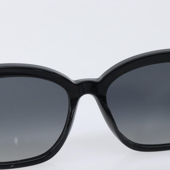 CHANEL Sunglasses plastic Black CC Auth yk21025M