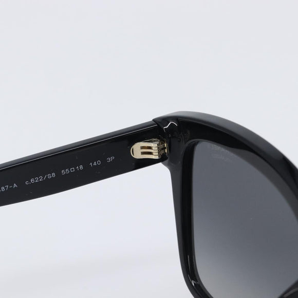 CHANEL Sunglasses plastic Black CC Auth yk21025M