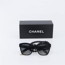 CHANEL Sunglasses plastic Black CC Auth yk21025M-12