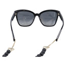 CHANEL Sunglasses plastic Black CC Auth yk21025M-2