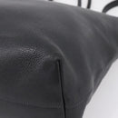 PRADA Tote Bag Leather 2way Black Gold Auth yk21027V-14