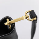 PRADA Tote Bag Leather 2way Black Gold Auth yk21027V-20