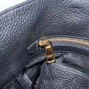 PRADA Tote Bag Leather 2way Black Gold Auth yk21027V-25