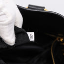 PRADA Tote Bag Leather 2way Black Gold Auth yk21027V-28